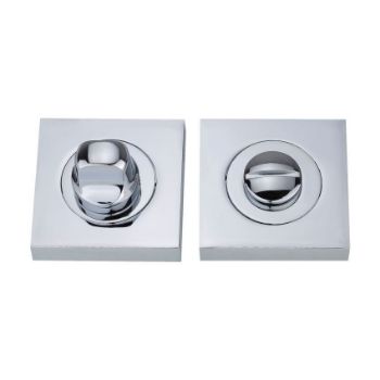 Fortessa WC Square Thumbturn and Release Polished Chrome - FWCSTT-PC Picture of Fortessa WC Square Thumbturn and Release Polished Chrome - FWCSTT-PC