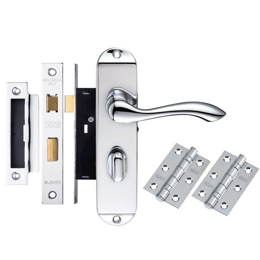 Picture of Contract Arundel Bathroom Door Handle Pack - DPARWCCP