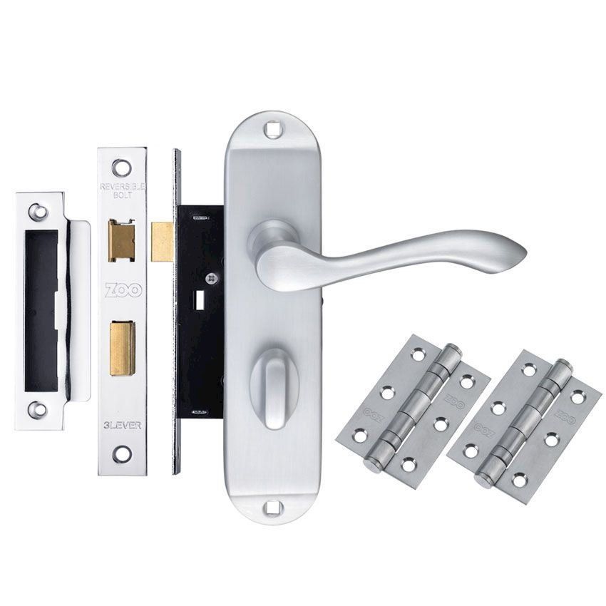 Picture of Contract Arundel Bathroom Door Handle Pack - DPARWCSC