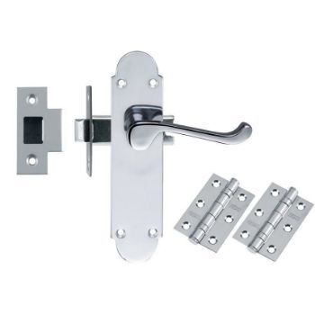 Contract Oxford Latch Door Handle Pack - DPOXLTCP Picture of Contract Oxford Latch Door Handle Pack - DPOXLTCP