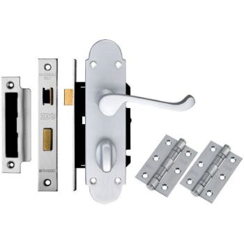 Contract Oxford Bathroom Door Handle Pack - DPOXWCSC Picture of Contract Oxford Bathroom Door Handle Pack - DPOXWCSC
