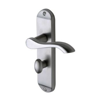 Pure Door Handles, Bathroom in Satin Chrome Pure Door Handles, Bathroom in Satin Chrome