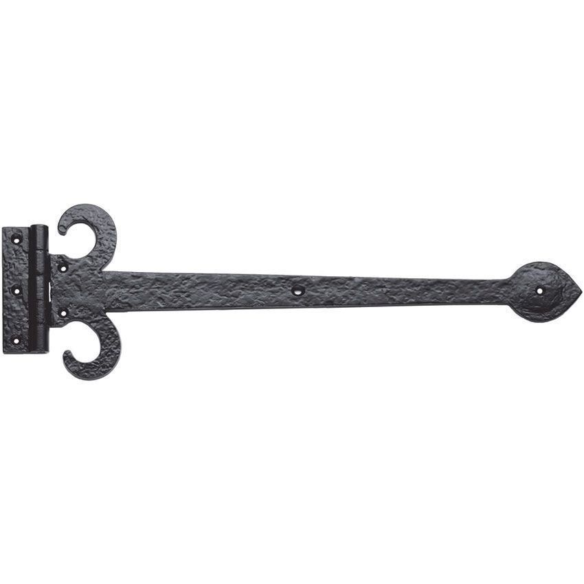 Rustic black large door hinges