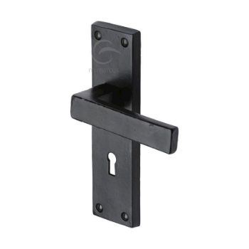 Smooth Black Cheswell Lock Handle - FB3100 Picture of Smooth Black Cheswell Lock Handle - FB3100
