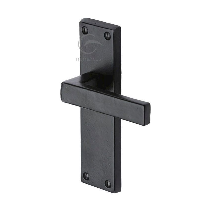 Picture of Smooth Black Cheswell Black Door Handles - Fb3110