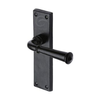 Smooth Black Ashfield Black Door Handles - Fb3710 Picture of Smooth Black Ashfield Black Door Handles - Fb3710
