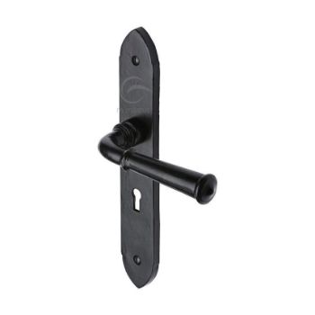 Smooth Black Hadley Lock Handle - FB4700 Picture of Smooth Black Hadley Lock Handle - FB4700
