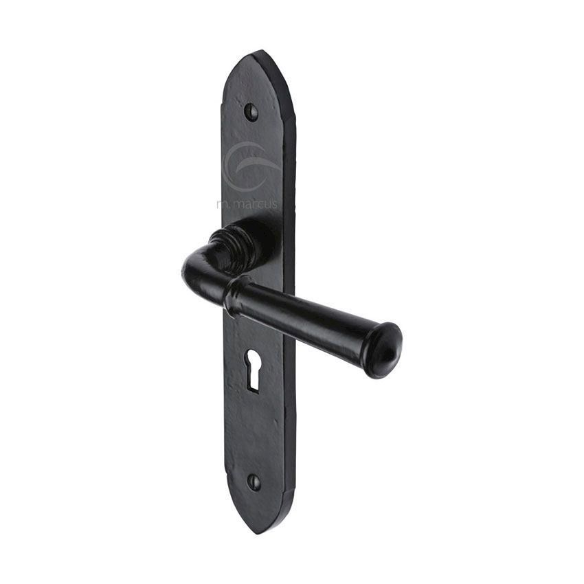 Picture of Smooth Black Hadley Lock Handle - FB4700