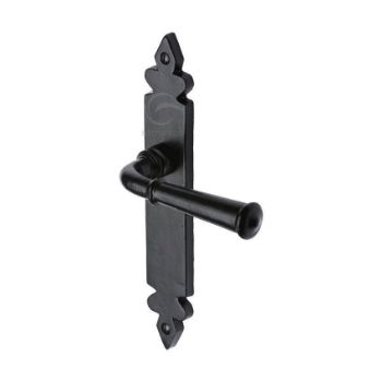 Smooth Black Ludlow Black Door Handles - Fb5810 Picture of Smooth Black Ludlow Black Door Handles - Fb5810