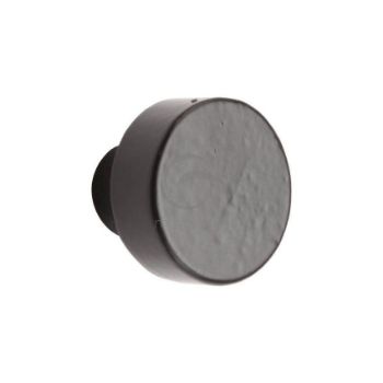 Smooth Black Round Cabinet Knob - FB3880 Picture of Smooth Black Round Cabinet Knob - FB3880