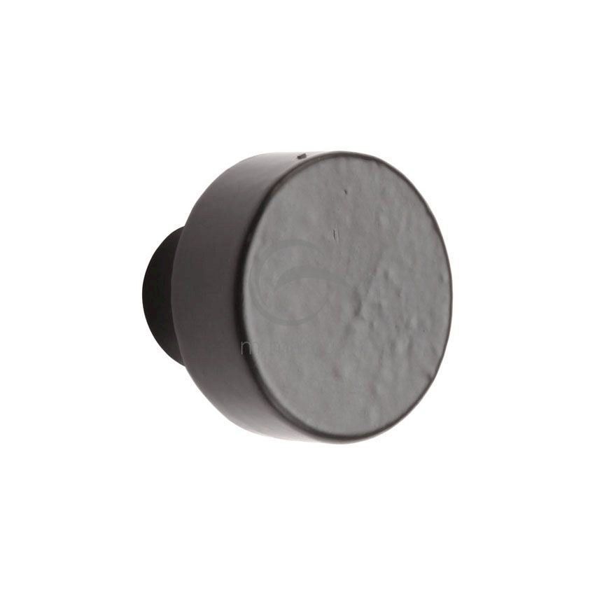 Picture of Smooth Black Round Cabinet Knob - FB3880