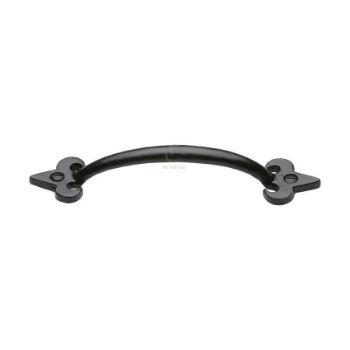 Black Iron Fleur-de-lys Cabinet Pull Handle - FB1092 Black Iron Fleur-de-lys Cabinet Pull Handle - FB1092