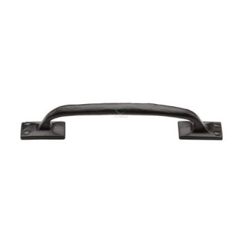 Smooth Black Offset Cabinet Handle - FB1145 Picture of Smooth Black Offset Cabinet Handle - FB1145