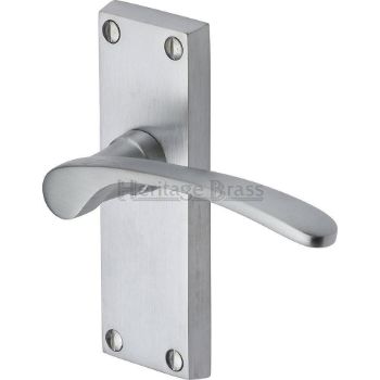 Sophia Short Plate Latch Door Handle - V4140Sc Picture of Sophia Short Plate Latch Door Handle - V4140Sc