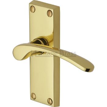 Sophia Short Plate Latch Door Handle - V4140Pb Picture of Sophia Short Plate Latch Door Handle - V4140Pb