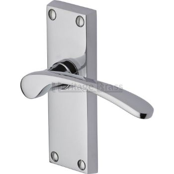 Sophia Short Plate Latch Door Handle - V4140Pc Picture of Sophia Short Plate Latch Door Handle - V4140Pc