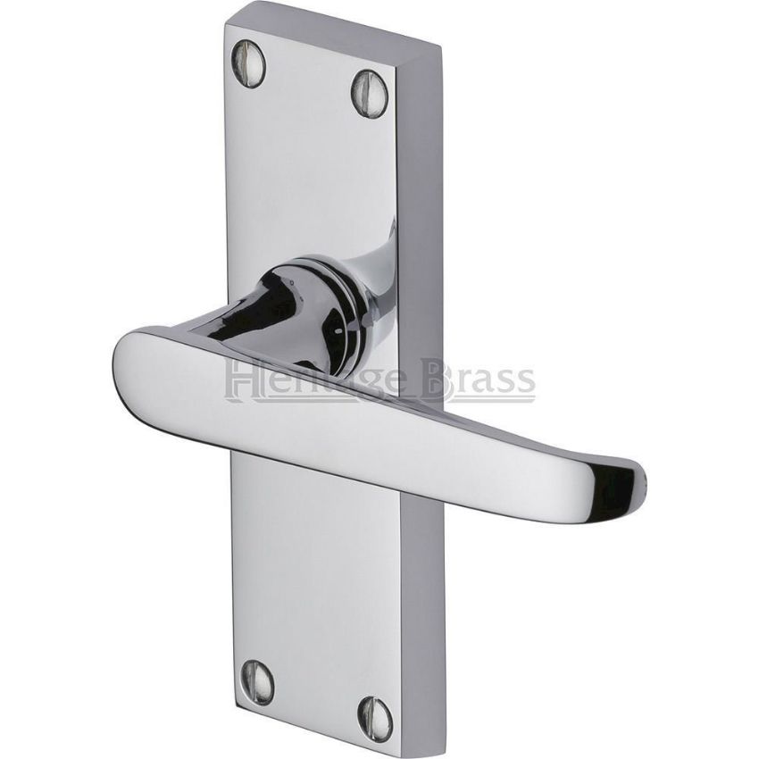Picture of Victoria Short Plate Latch Door Handle - V3910-Pc