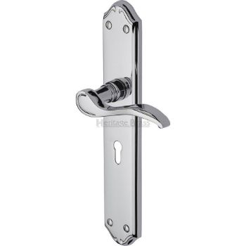 Picture of Verona Long Plate Lock Handle - MM824PC Picture of Verona Long Plate Lock Handle - MM824PC