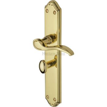 Picture of Verona Long Plate WC Bathroom Door Handle - Mm828Pb Picture of Verona Long Plate WC Bathroom Door Handle - Mm828Pb