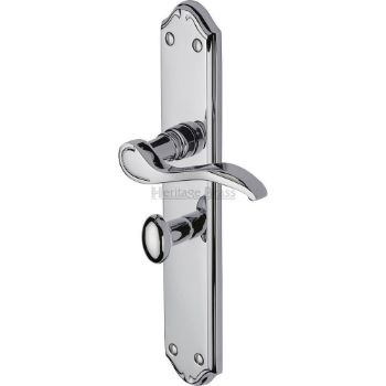 Picture of Verona Long Plate WC Bathroom Door Handle - Mm828Pc Picture of Verona Long Plate WC Bathroom Door Handle - Mm828Pc
