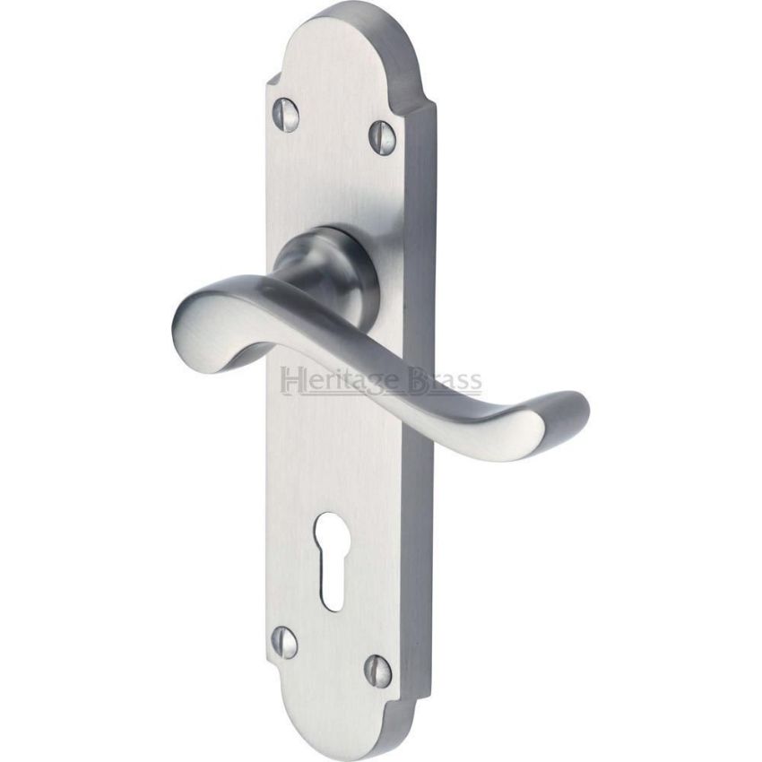 Savoy Satin Chrome Lock Handle, S600SC