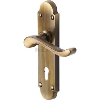 Savoy Antique Brass Lock Handle, S600AT Savoy Antique Brass Lock Handle, S600AT