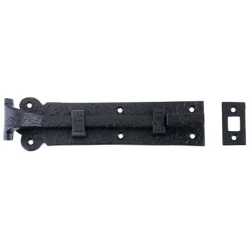 Antique Black Plain Cranked Door Bolt - FF56 Picture of Antique Black Plain Cranked Door Bolt - FF56