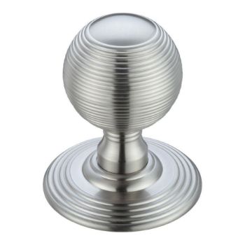 Fulton and Bray Reeded Mortice Door Knobs - FB306SC Picture of Fulton and Bray Reeded Mortice Door Knobs - FB306SC