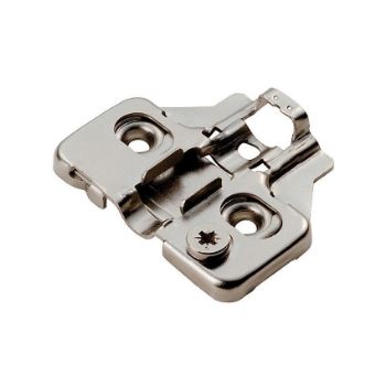 Adjustable soft close hinge mounting plate - P4.100.35.A00 Picture of Adjustable soft close hinge mounting plate - P4.100.35.A00