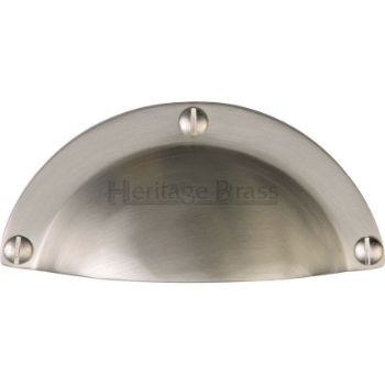 Traditional Cabinet Drawer Pull Handle in Satin Nickel- C1700-SN Traditional Cabinet Drawer Pull Handle in Satin Nickel- C1700-SN