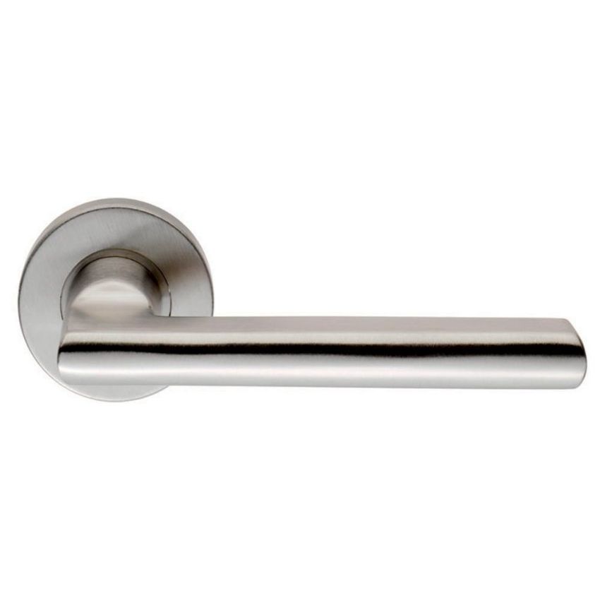 CSL1134SS Flat Designer Door Handles on Rose