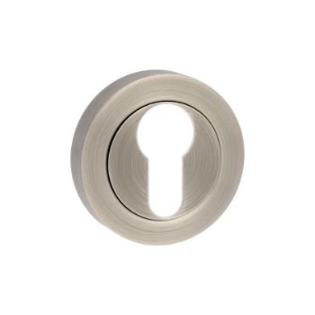 Euro cylinder profile key hole cover in matt gun metal Euro cylinder profile key hole cover in matt gun metal