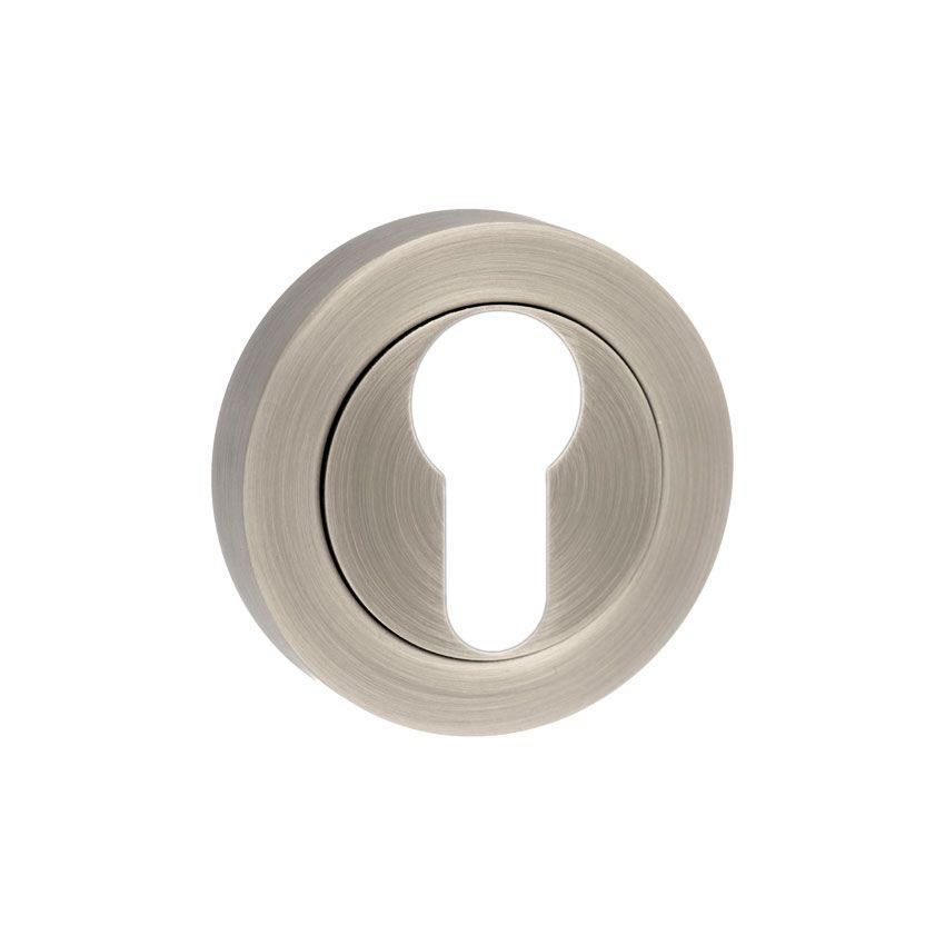 Euro cylinder profile key hole cover in matt gun metal
