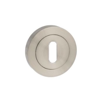 Standard profile key hole cover in satin Nickel Standard profile key hole cover in satin Nickel