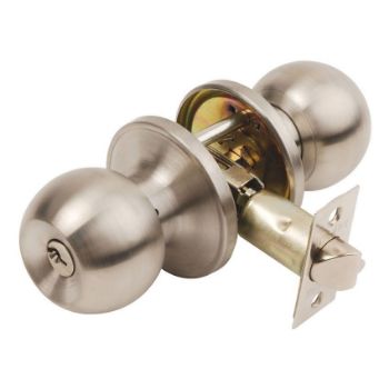 Bala Entrance Knobset in Satin Stainless Steel Bala Entrance Knobset in Satin Stainless Steel
