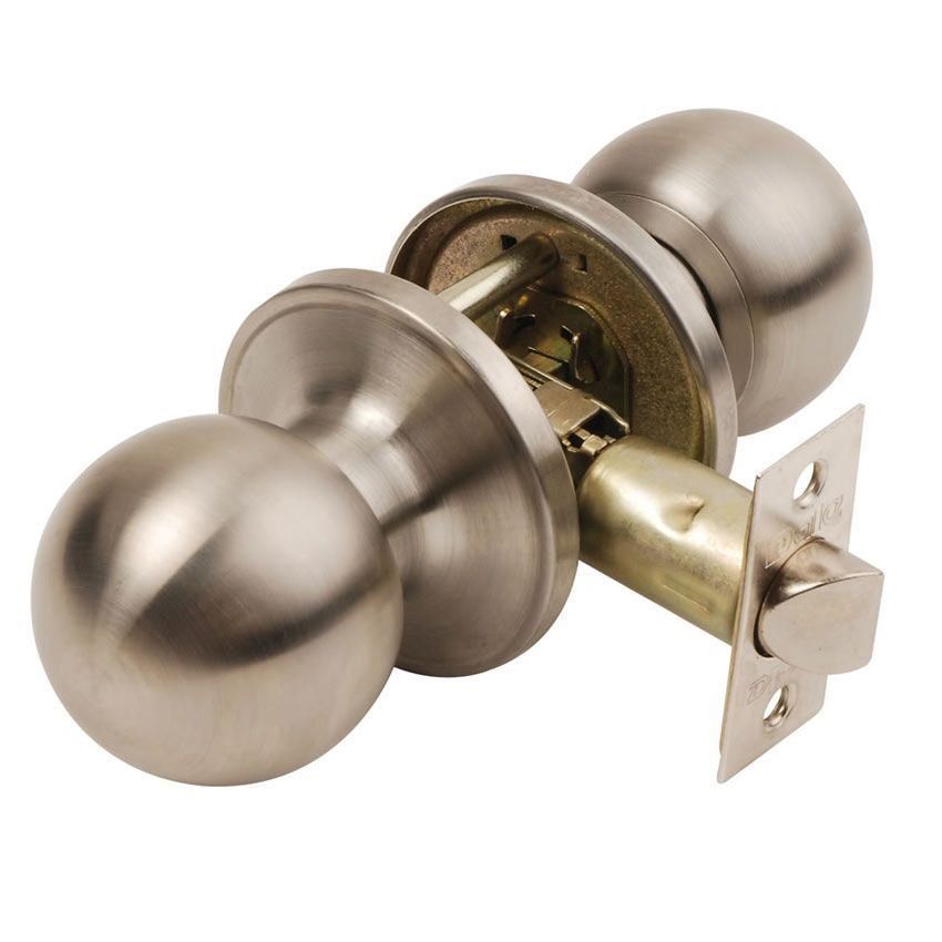 Bala Passage Knobset in Satin Stainless Steel