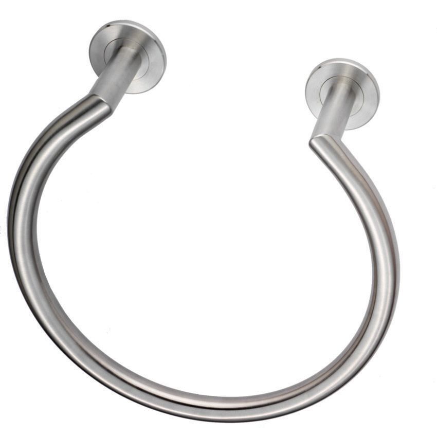 Picture of De L'eau Towel Ring in satin stainless steel - LX05