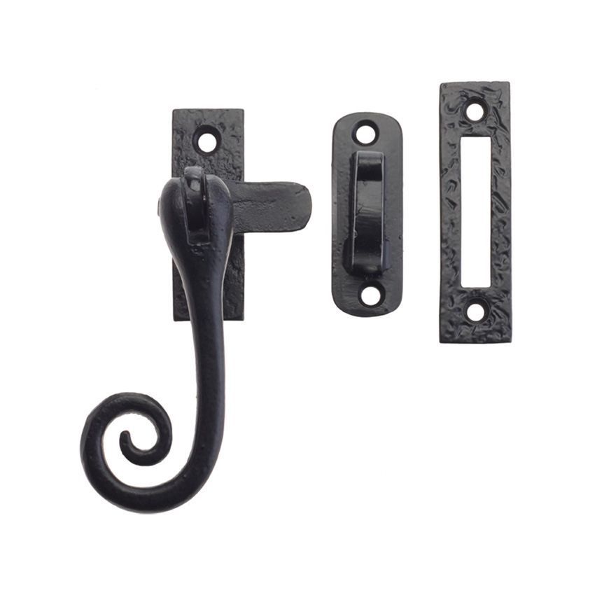 Picture of Antique Black Curly Tail Casement Fastener - FF82