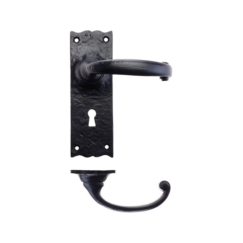 Picture of Antique Black Traditional Lock Handle - FF111