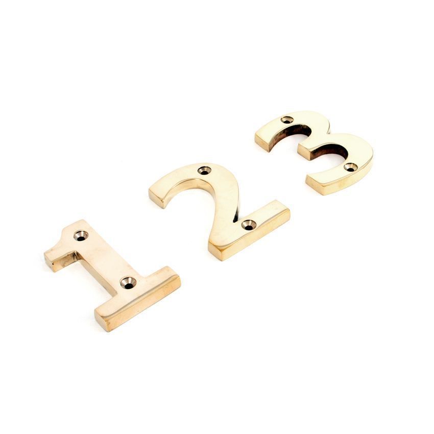Picture of From The Anvil Polished Brass Numerals - 83710
