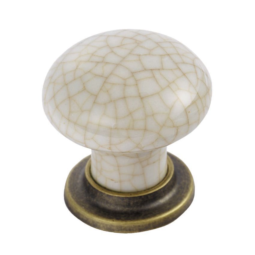 Picture of Porcelain Cupboard Knob With Finished Base - FTD630AABIC