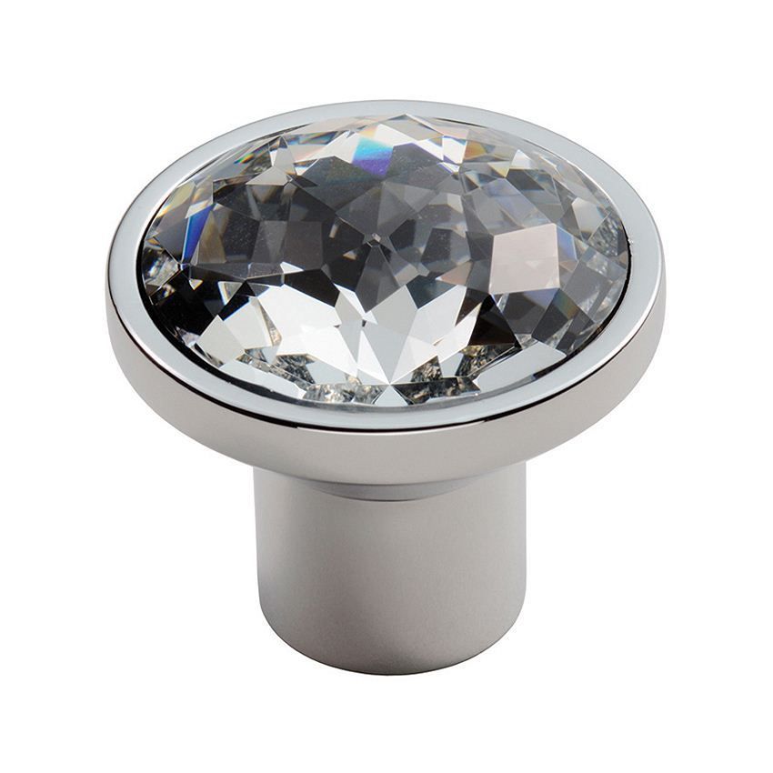 Picture of Round Crystal Glass Cupboard Knob - FTD770CCP