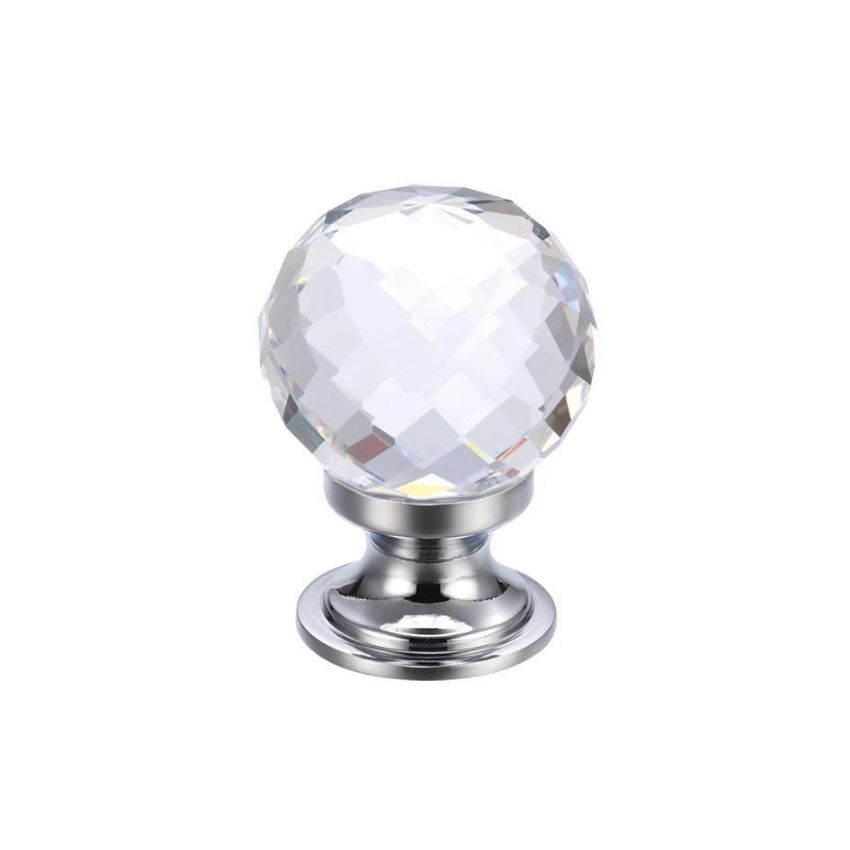 Picture of Faceted Glass Ball Cabinet Knob - FCH03ACP