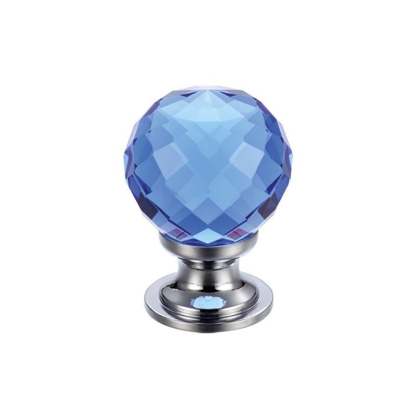 Picture of Faceted Glass Ball Cabinet Knob - FCH03ACPB