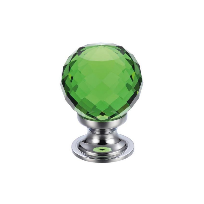 Picture of Faceted Glass Ball Cabinet Knob - FCH03ACPG