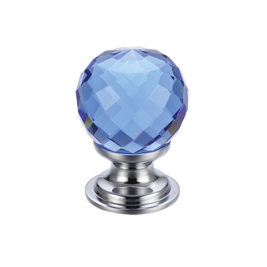 Picture of Faceted Glass Ball Cabinet Knob - FCH03BCPB