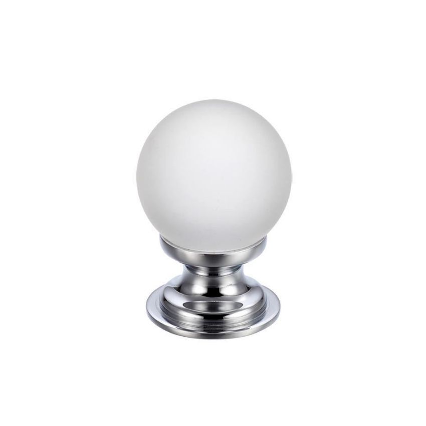 Picture of Frosted Glass Ball Cabinet Knob - FCH04ACP