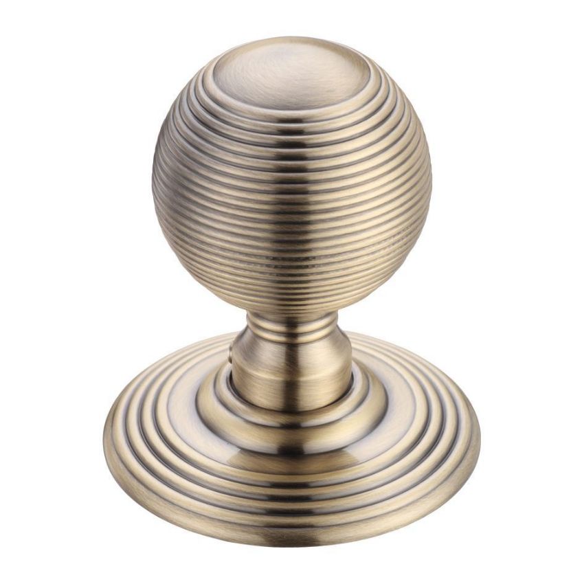 Picture of Fulton and Bray Reeded Mortice Door Knobs - FB306FB