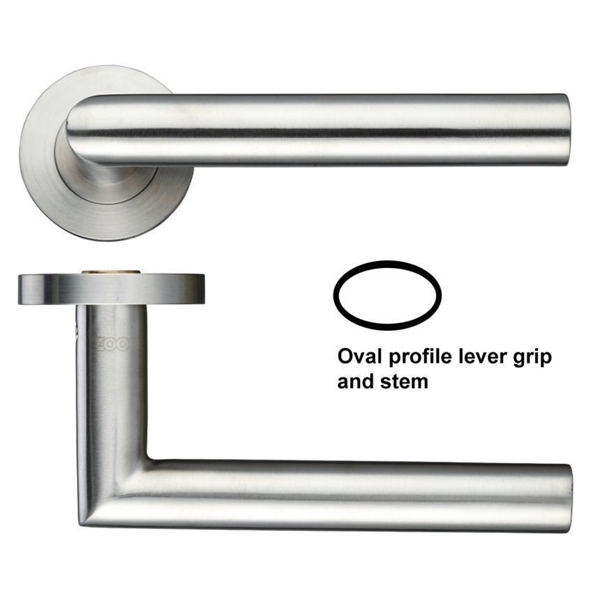 Picture of Oval mitred Door Handle - ZCS050SS