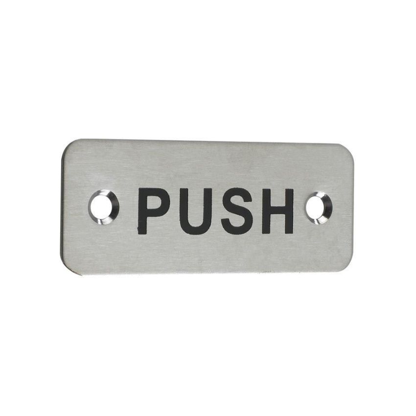 Picture of Rectangular Push Sign - ZAS33SS